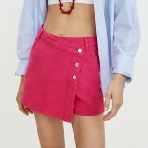 NWT Pink denim skort